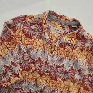Tommy Bahama‎ 100% linen button front short sleeve Hawaiian shirt mens size XL